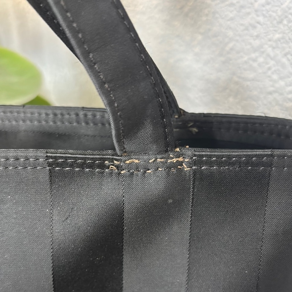 Black Striped Women's Bag - Picture 4 of 8
